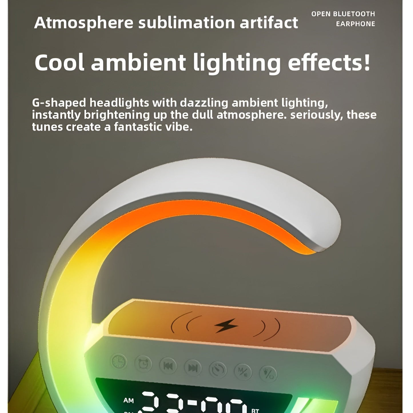 Ledsen™ Relaxi: Smart Afslapning Lys Atmosfære Bluetooth Højttaler Og Oplader