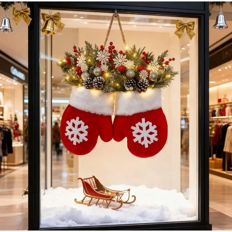 Ledsen™ ChristmasMitten: Udendørs LED Jul Vante Krans Dekoration