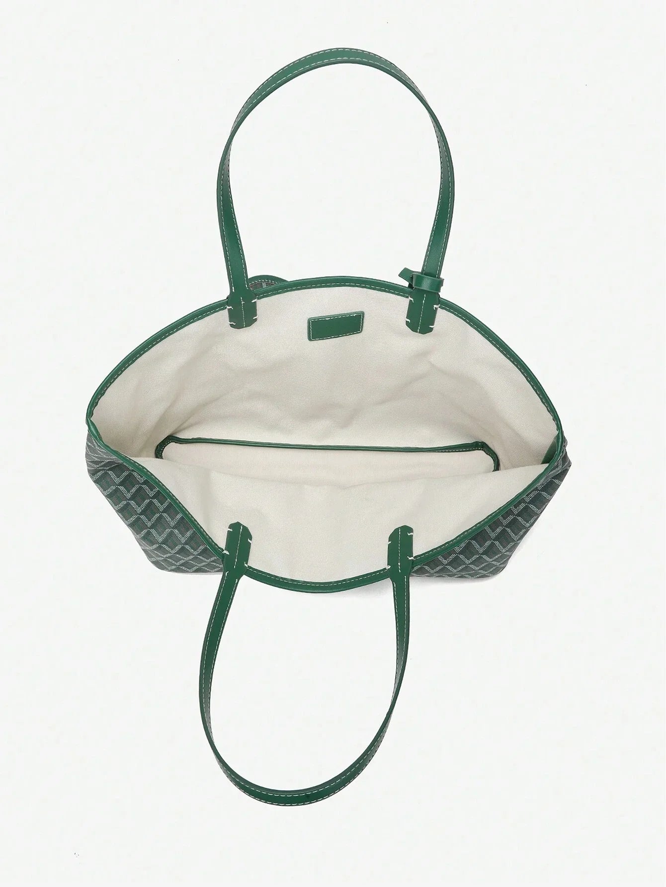Tascova - Rumlig Shopper Med Grafisk Mønster