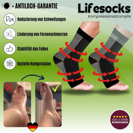 Lifesocks – Kompressionsstrømper til trætte og ømme fødder