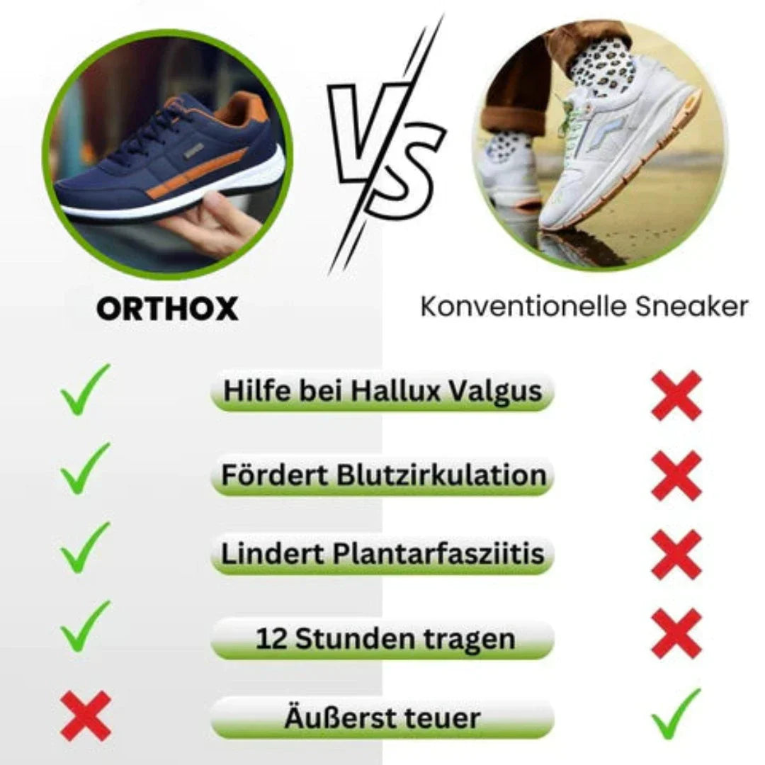OrthoX Komfort – Ergonomiske og skridsikre hverdagssko