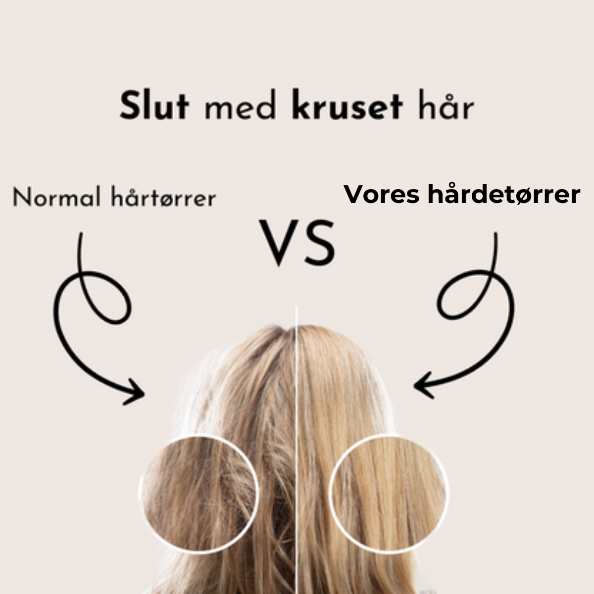 Slut med kruset hår
