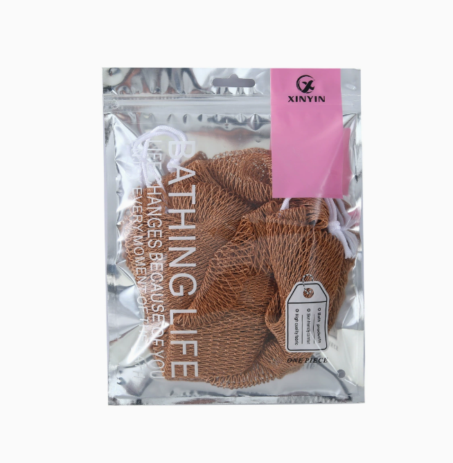 Elastisk nylon eksfolierende rygvaskeklud