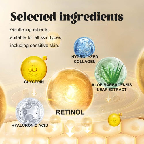 Retinol og aloe vera øjenpads
