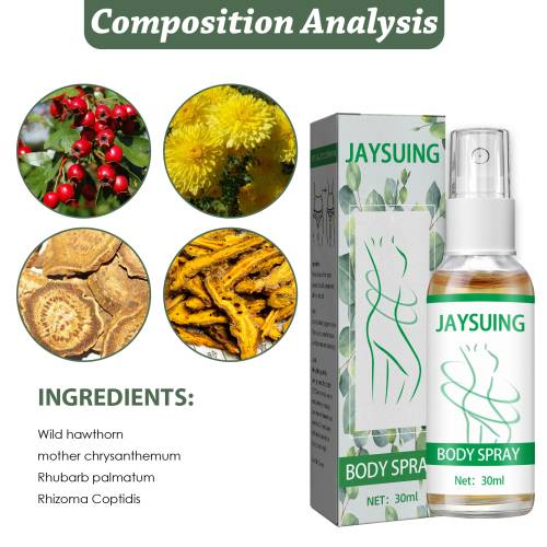 Urte bodymist med hvidtjørn og krysantemum
