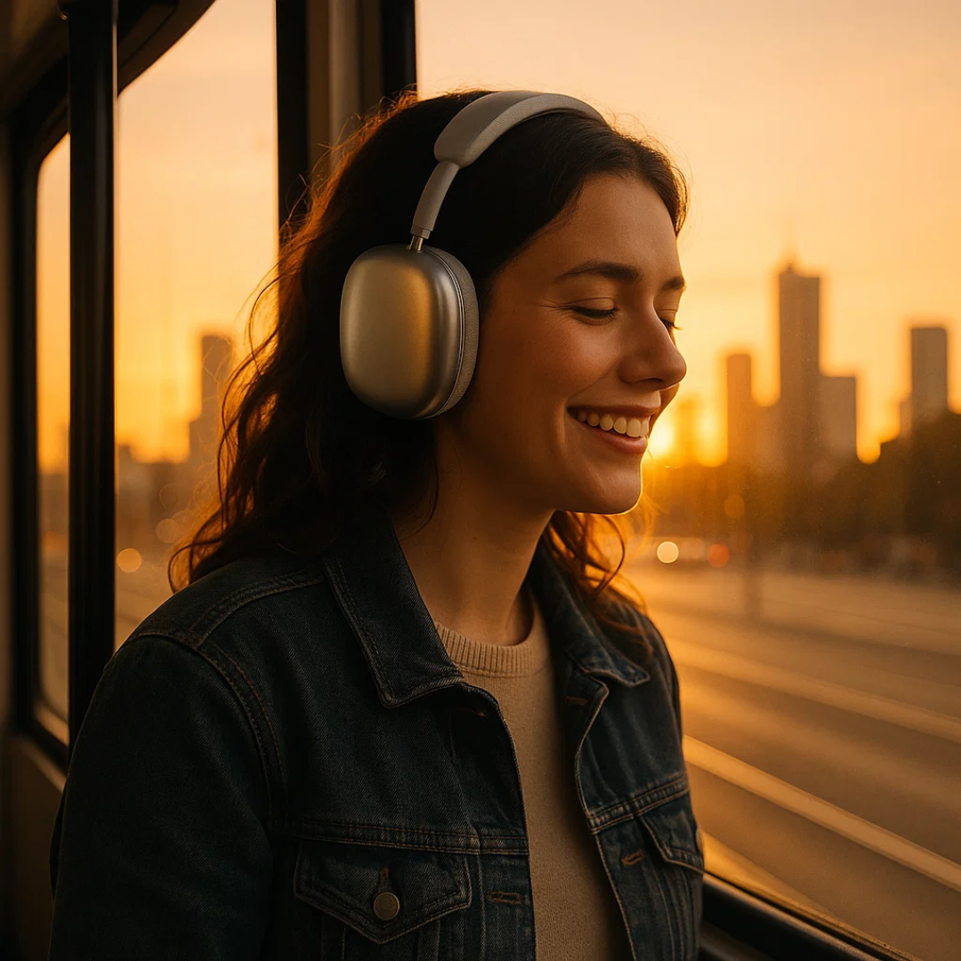 Trådløse Bluetooth-høretelefoner med HiFi-lyd og støjreduktion