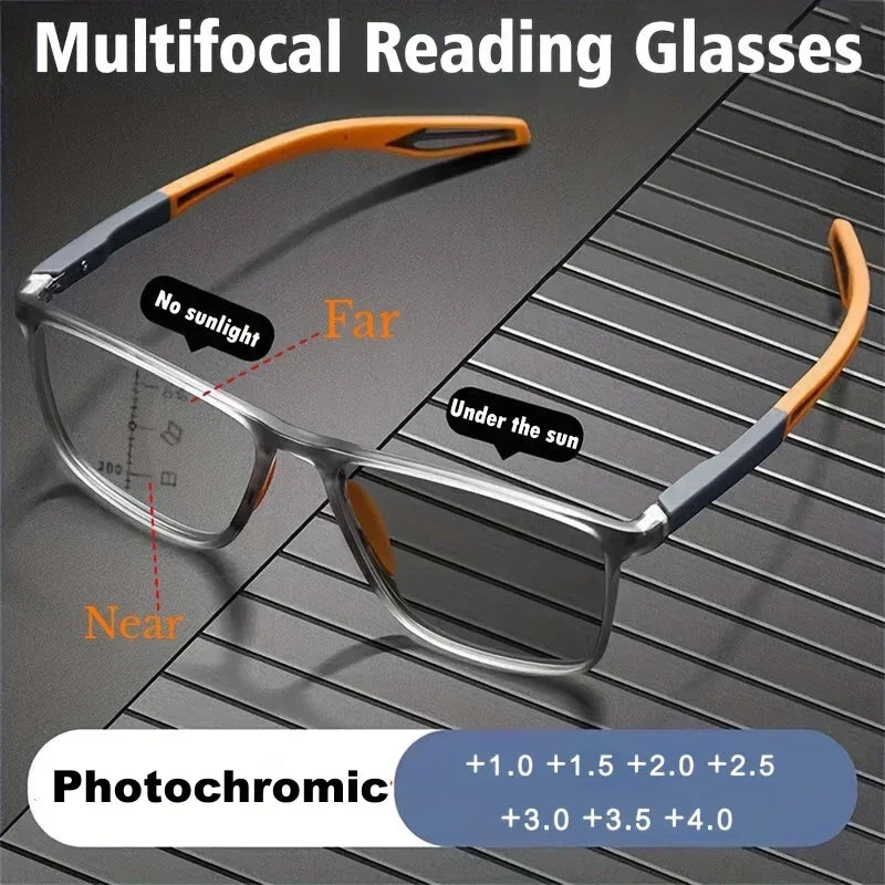  Fototropisk Læsebrille + Beskyttelsesbrille