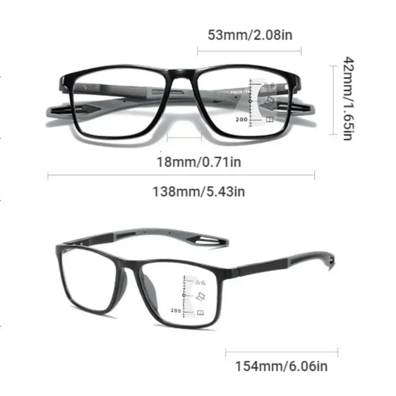 Fototropisk Læsebrille + Beskyttelsesbrille