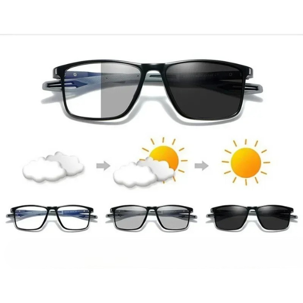  Fototropisk Læsebrille + Beskyttelsesbrille