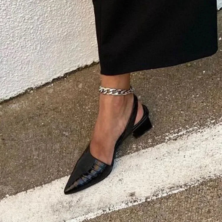 Pumps – Ortopædisk Komfort med Croco-Elegance