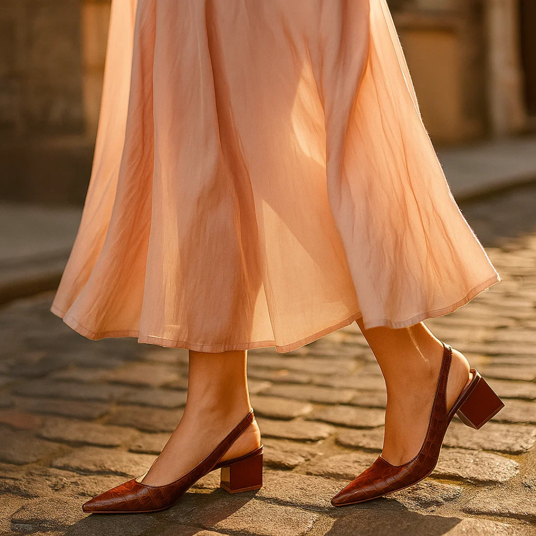 Pumps – Ortopædisk Komfort med Croco-Elegance