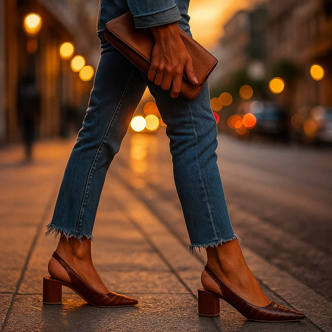 Pumps – Ortopædisk Komfort med Croco-Elegance