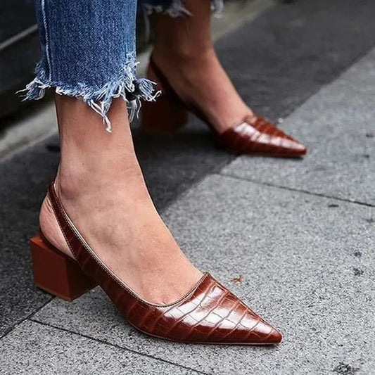 Pumps – Ortopædisk Komfort med Croco-Elegance