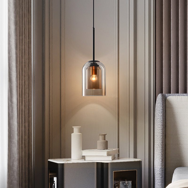 Stilfuld Dobbeltglas Pendellampe