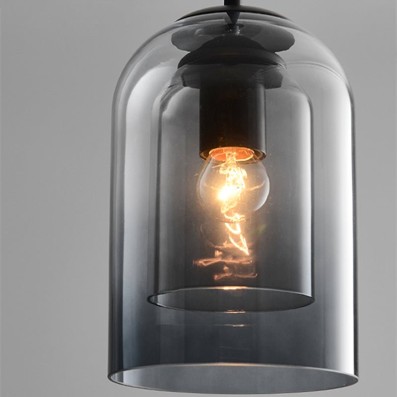 Stilfuld Dobbeltglas Pendellampe