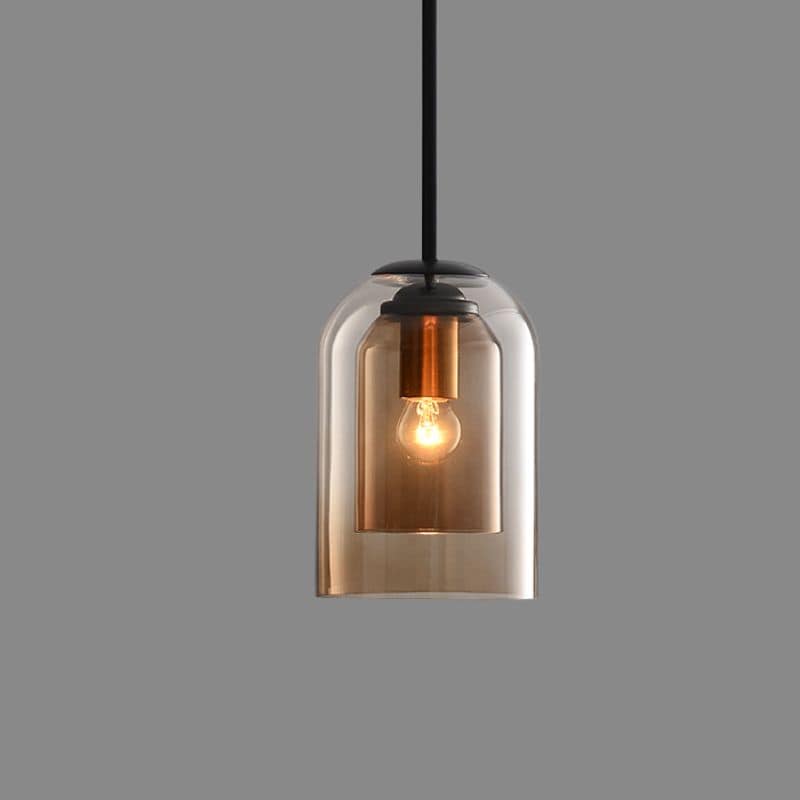 Stilfuld Dobbeltglas Pendellampe