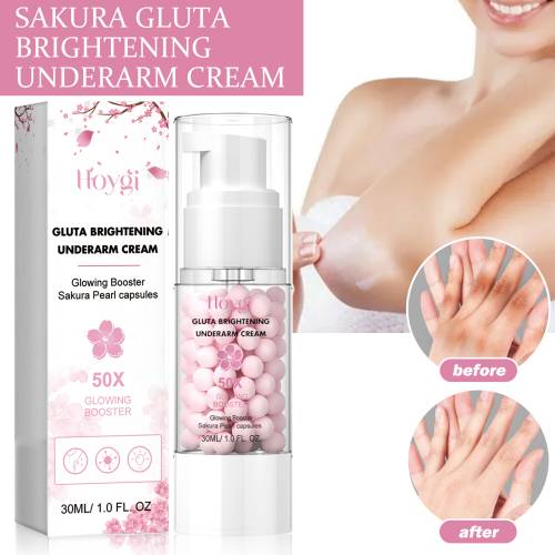 Armhulecreme med kirsebærblomst og perle