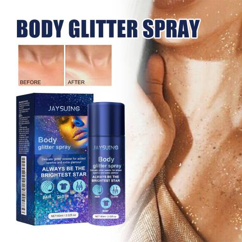 Glitter highlighter bodyspray