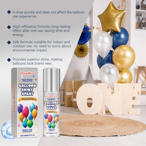 Latexballon-glansspray, ikke-oxiderende