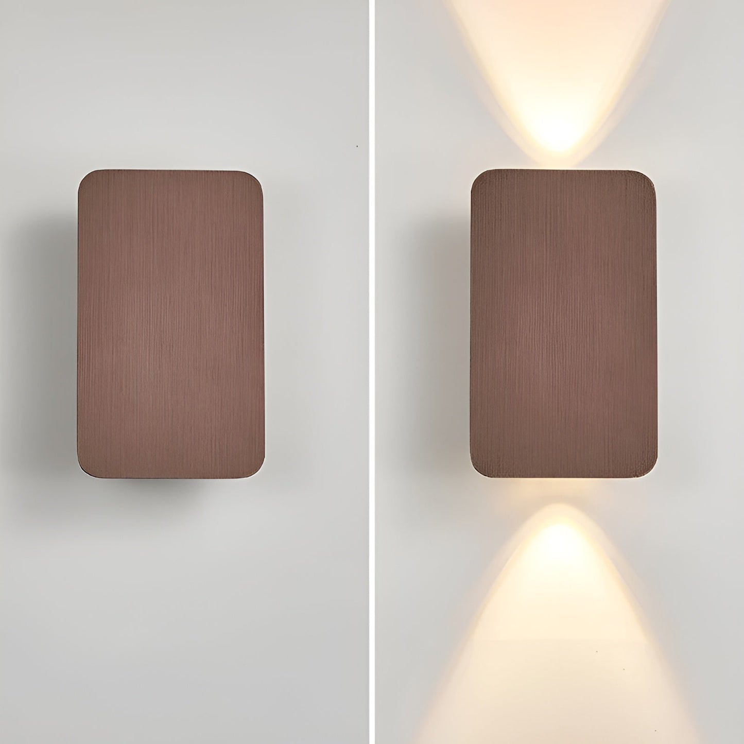 Elegant LED-væglampe med dobbel oplysning og stilrent design