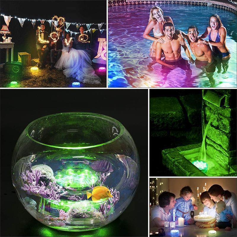 Undervands LED-lys – Fjernbetjent Lysshow