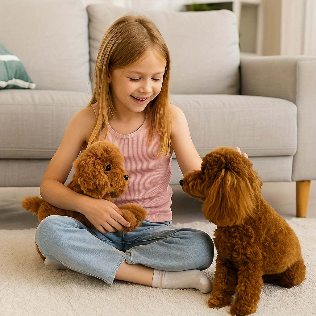 Plysdyr i form af en hund – Blødt teddyhundehvalp til børn