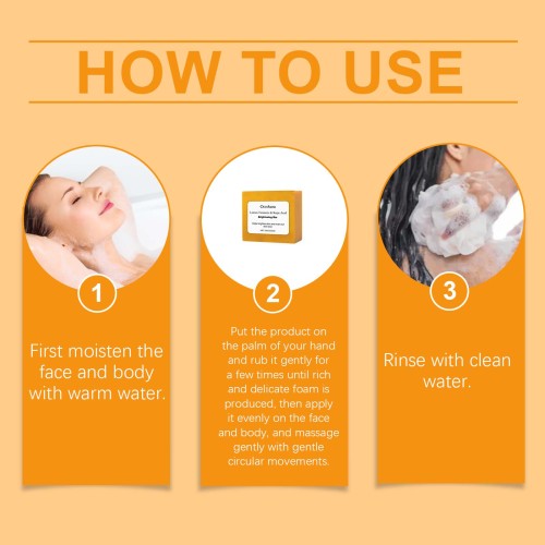 Citron gurkemeje kojisyre sæbe til ansigt og krop