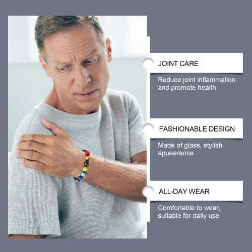 Glasperle yoga-armbånd