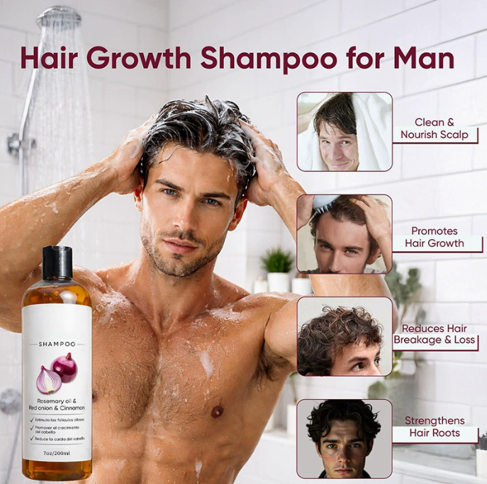 Rosmarin og løg hovedbundsshampoo