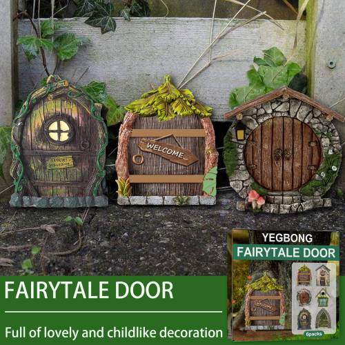 Miniature fe-dør til haven