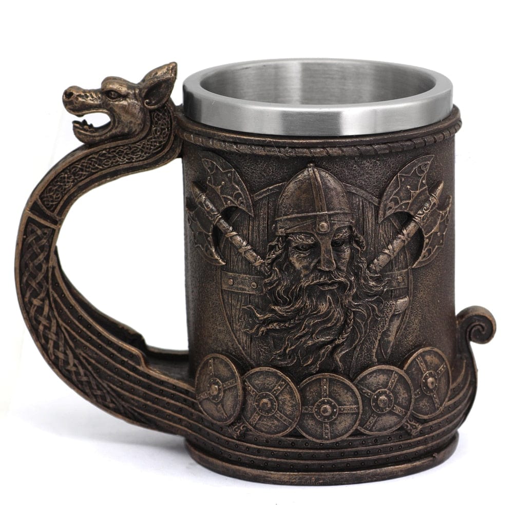 Vikingekrus med Odin-inspireret drakkar-design