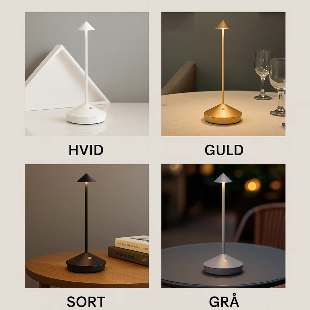 Trådløs Bordlampe Dæmpbart Lys & Vandtæt Design