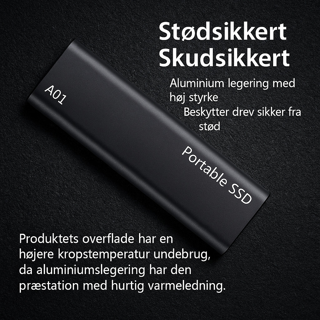 Kompakt 4 TB USB-C Lager til Arbejde & Rejse