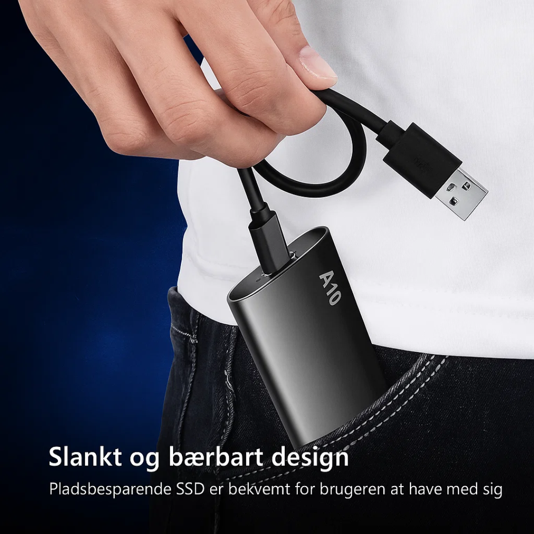 Kompakt 4 TB USB-C Lager til Arbejde & Rejse