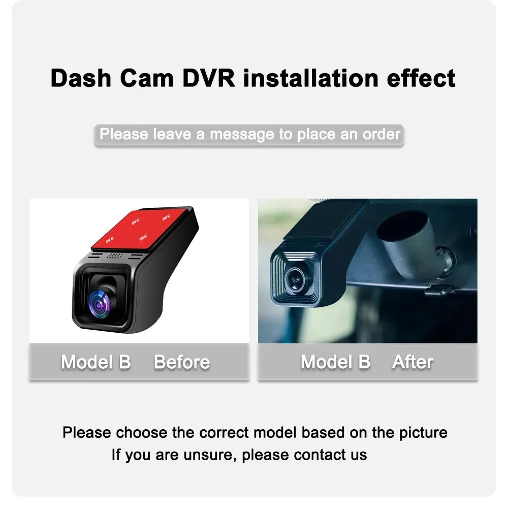 4K Wi‑Fi Dashcam med GPS + Dobbeltkamera