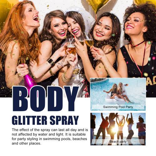Glitter highlighter bodyspray