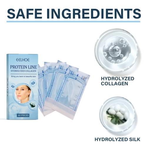 Kollagen silkeprotein-tråde