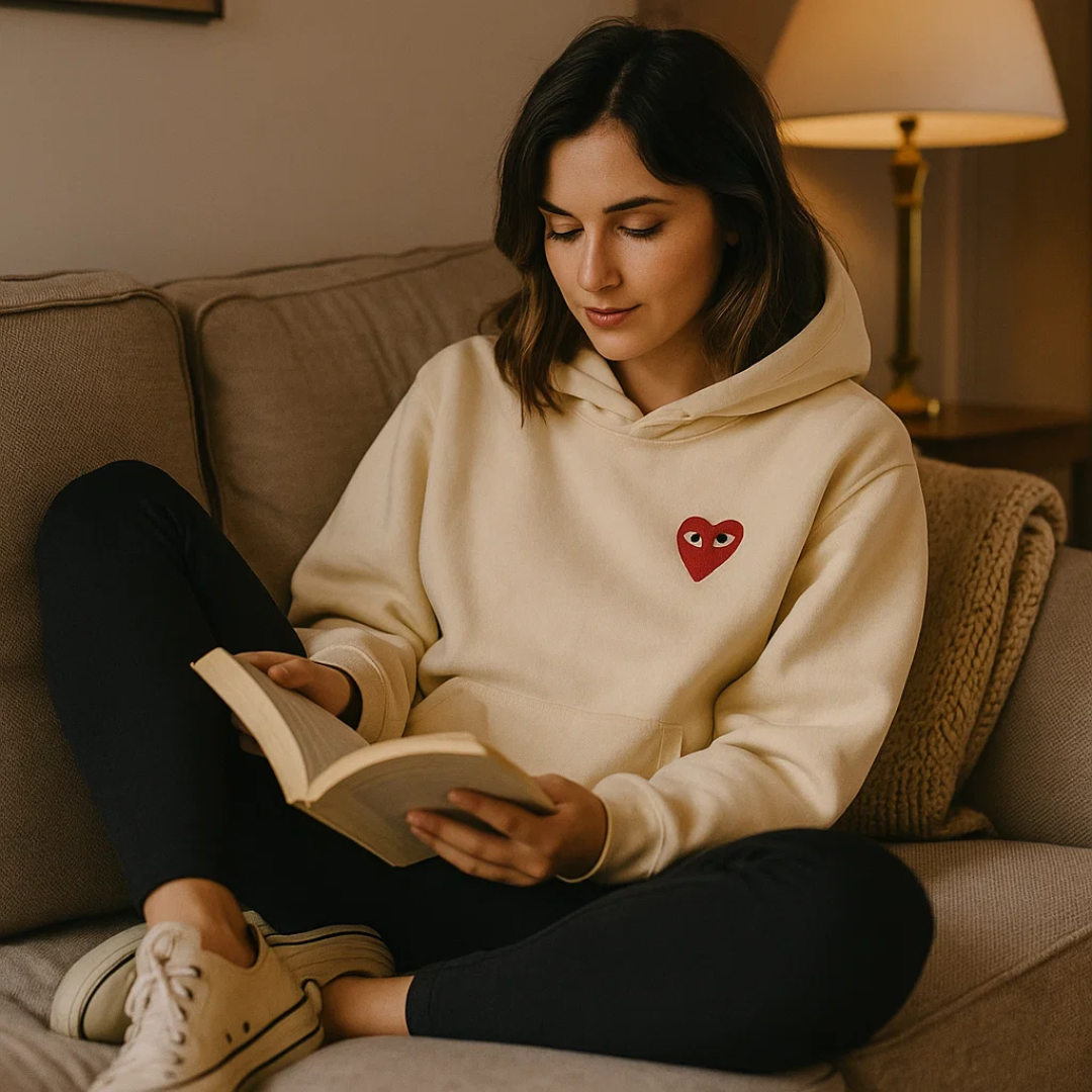 Elegant Hjerte Sweater – Chic, Komfortabel & Stilfuld