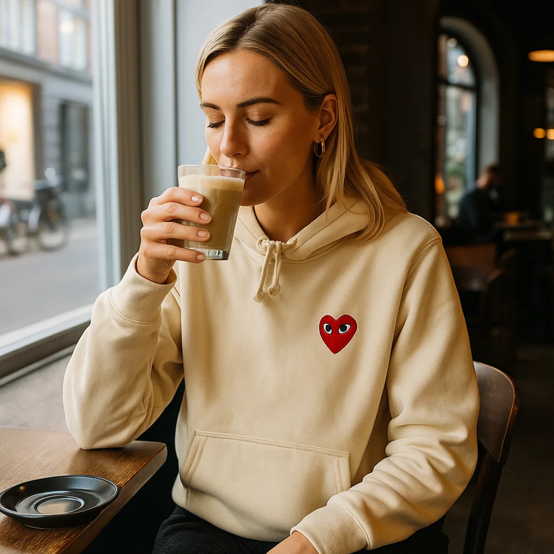 Elegant Hjerte Sweater – Chic, Komfortabel & Stilfuld