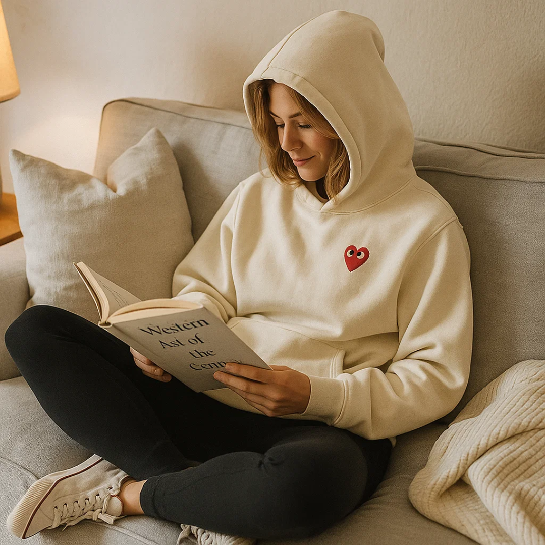 Elegant Hjerte Sweater – Chic, Komfortabel & Stilfuld