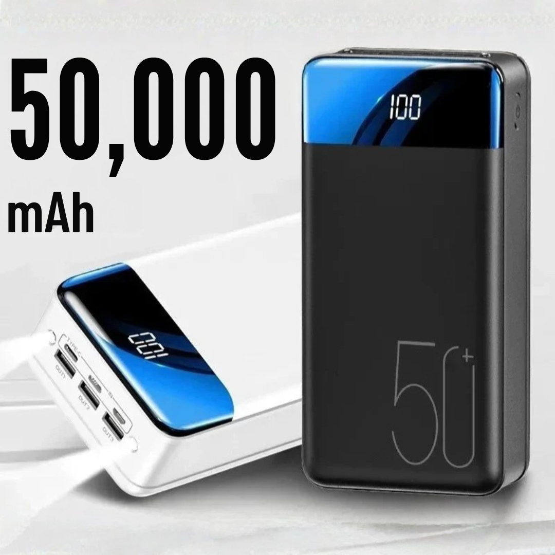 Powerbank med 50.000mAh & Multi-USB-udgange