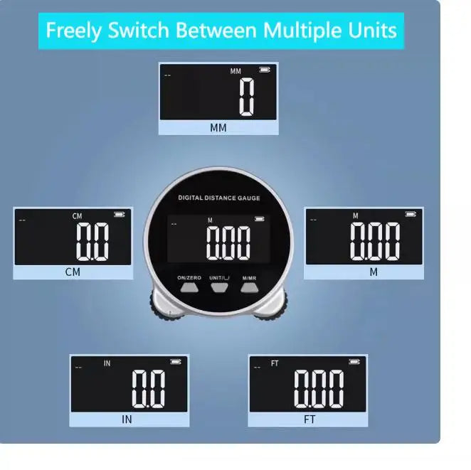 Smart Digitalt Målebånd med LCD-Display