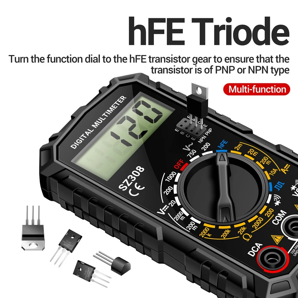 Elektrisk testkit med digitalt multimeter