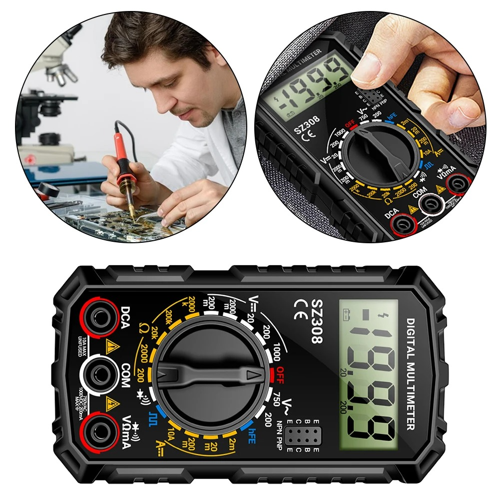 Elektrisk testkit med digitalt multimeter