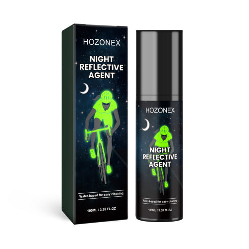 Reflekterende selvlysende spray