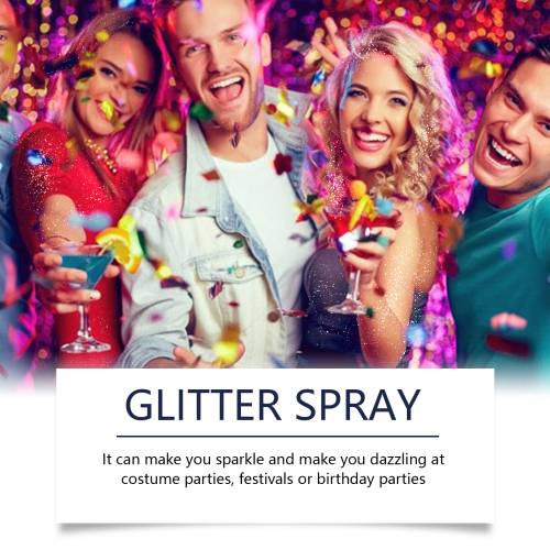 Krops- og hår-glitterspray