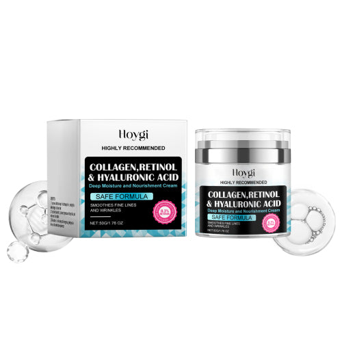 Kollagen ansigtscreme med hyaluronsyre og vitamin E