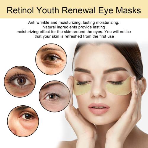 Retinol øjenpads med aloe og soja, 20 stk.