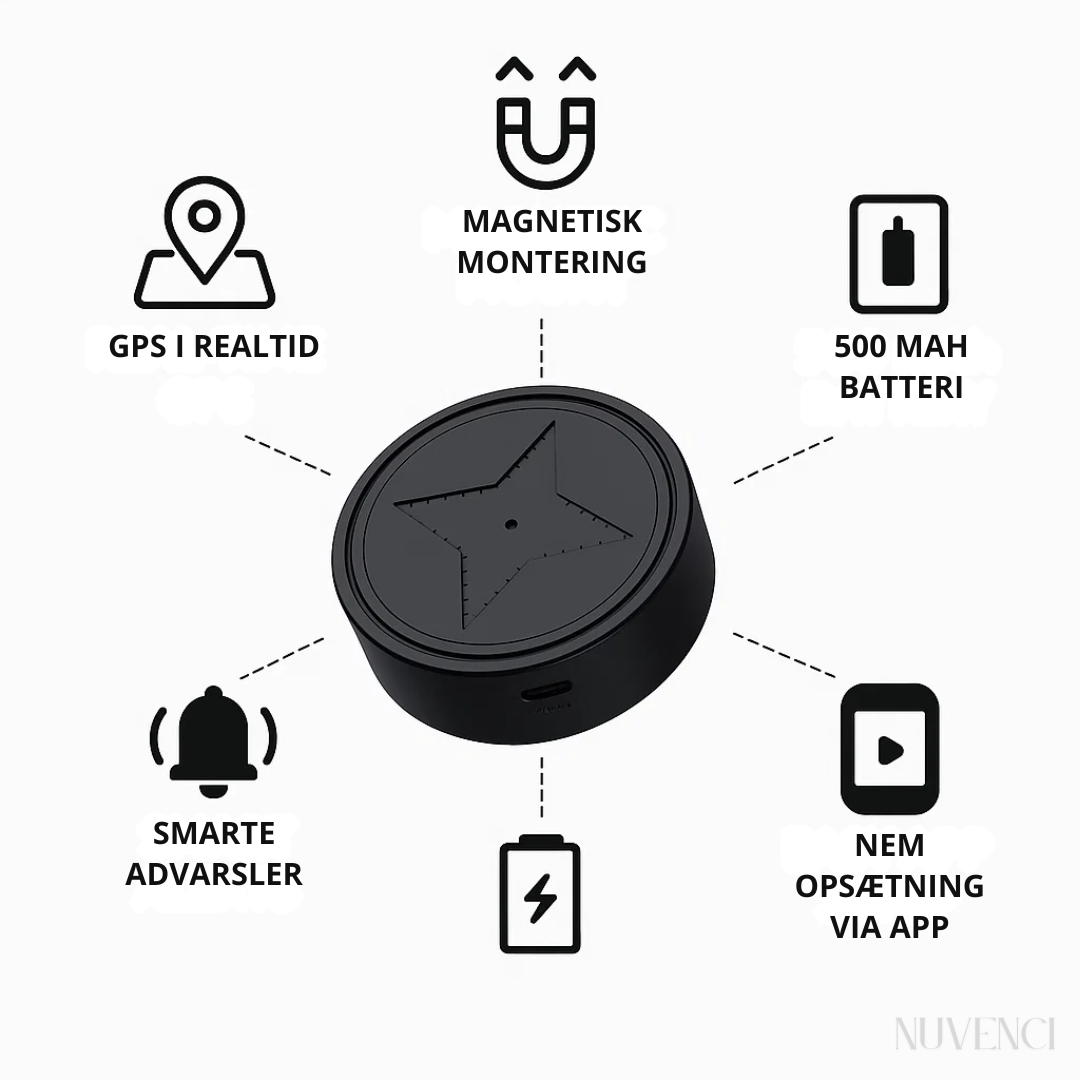 Magnetisk Mini GPS-tracker til Live Overvågning