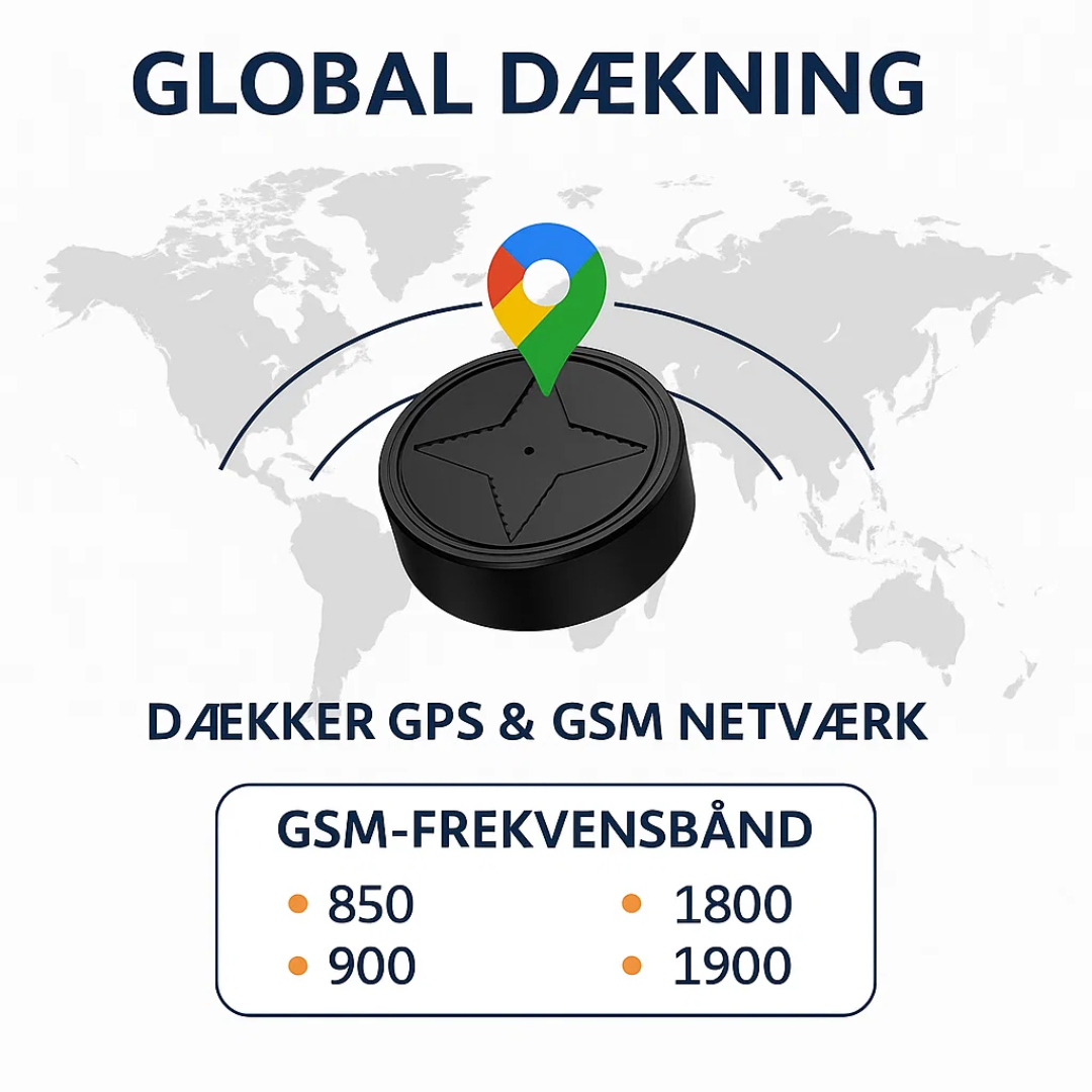 Magnetisk Mini GPS-tracker til Live Overvågning